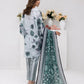 3PC Unstitched Printed Lawn Silk Suit (ASI076)