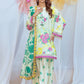 3PC Unstitched Printed Lawn Silk Suit