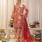 3pc Unstitched - Printed Lawn Silk Suit (ASI015)