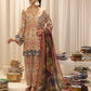 3PC Unstitched Printed Lawn Silk Suit (ASI014)