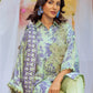 3PC Unstitched Printed Lawn Silk Suit