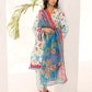 3PC Unstitched Printed Lawn Silk Suit (ASI091)