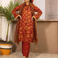 3pc Unstitched Printed Silk Lawn Suit (ASI048)