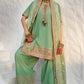 3-PC Embroidered Raw-Silk Suit CMA-5-017