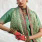 3-PC Embroidered Raw-Silk Suit CMA-5-017