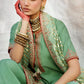 3-PC Embroidered Raw-Silk Suit CMA-5-017