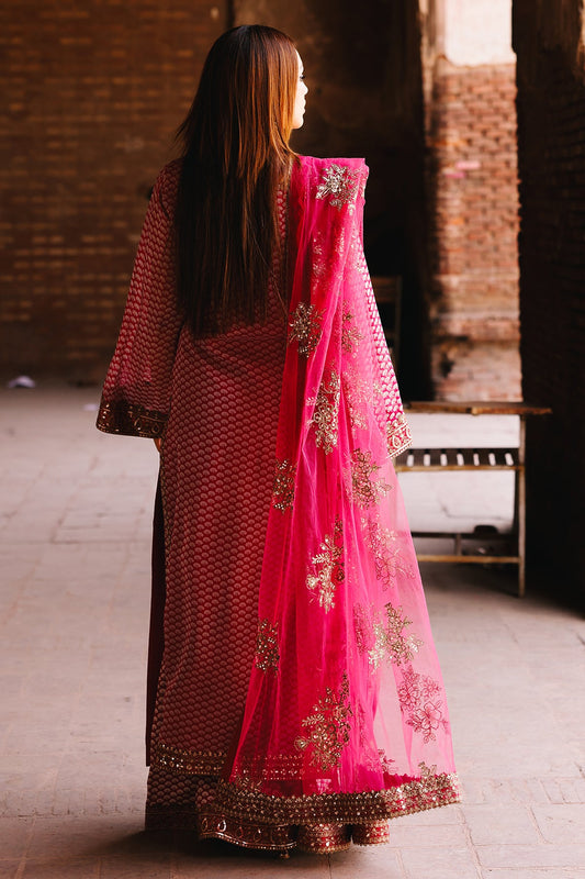 3-PC Embroidered Chiffon Suit CMA-5-115A