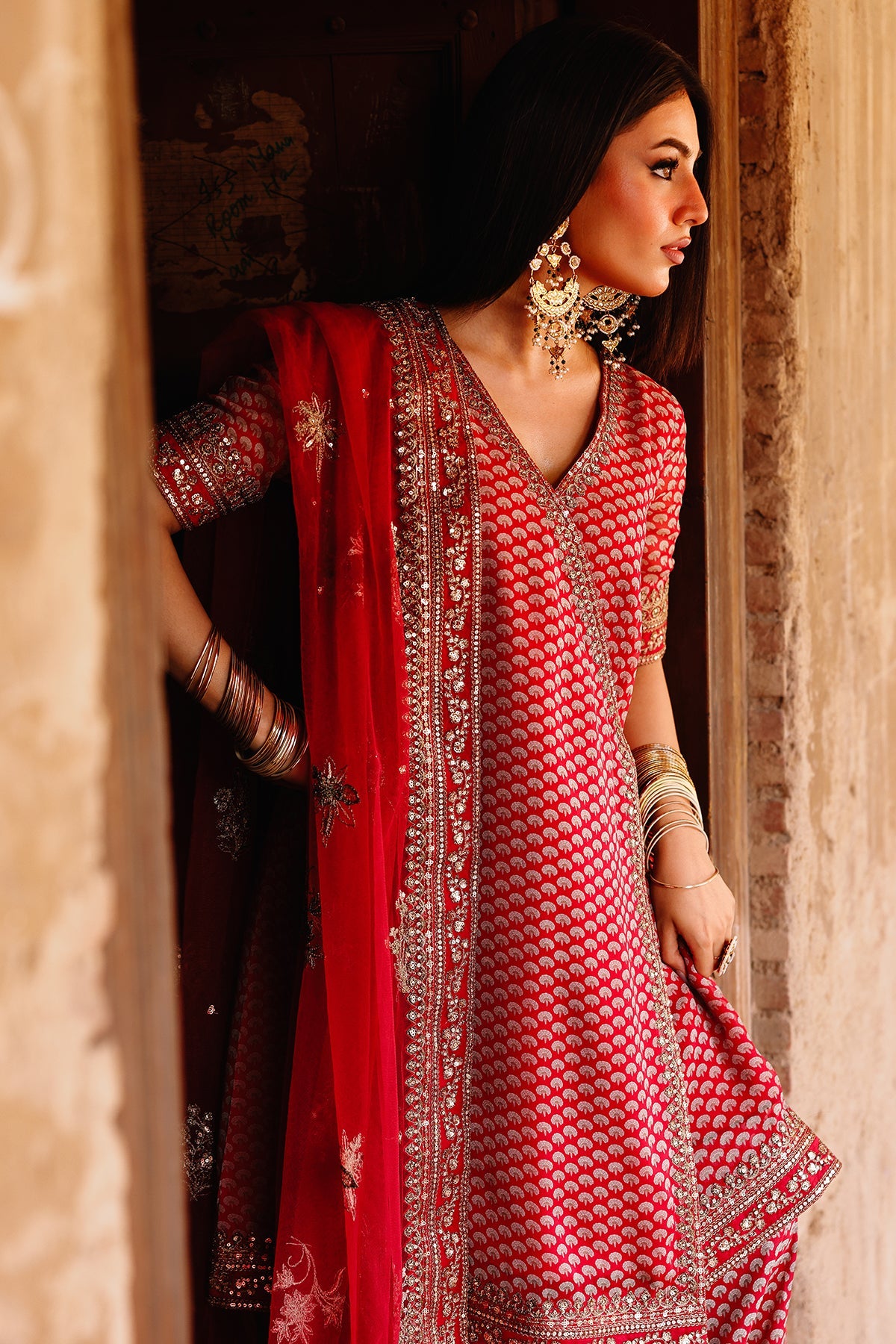 3-PC Embroidered Chiffon Suit CMA-5-134A