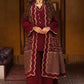 3-PC Embroidered Raw-Silk Suit CMA-5-138