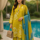 3PC Unstitched Printed Lawn Silk Suit (SUNS7ASI160)