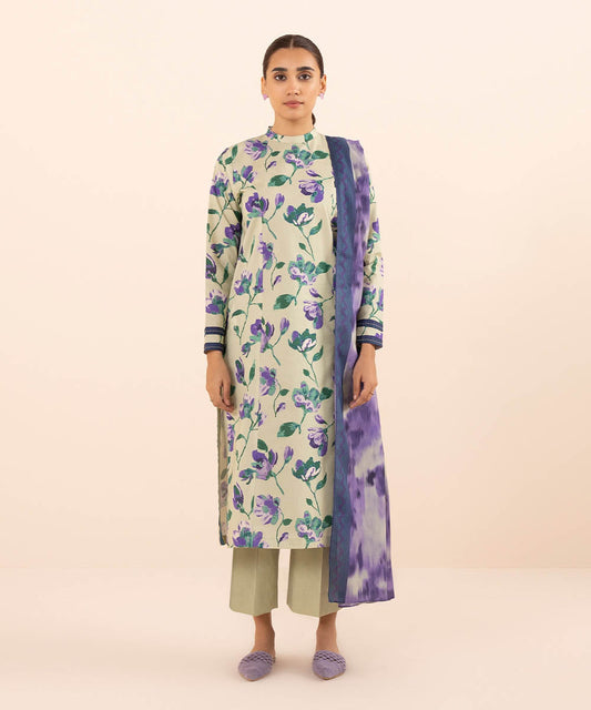 2 PIECE - PRINTED LAWN SUIT