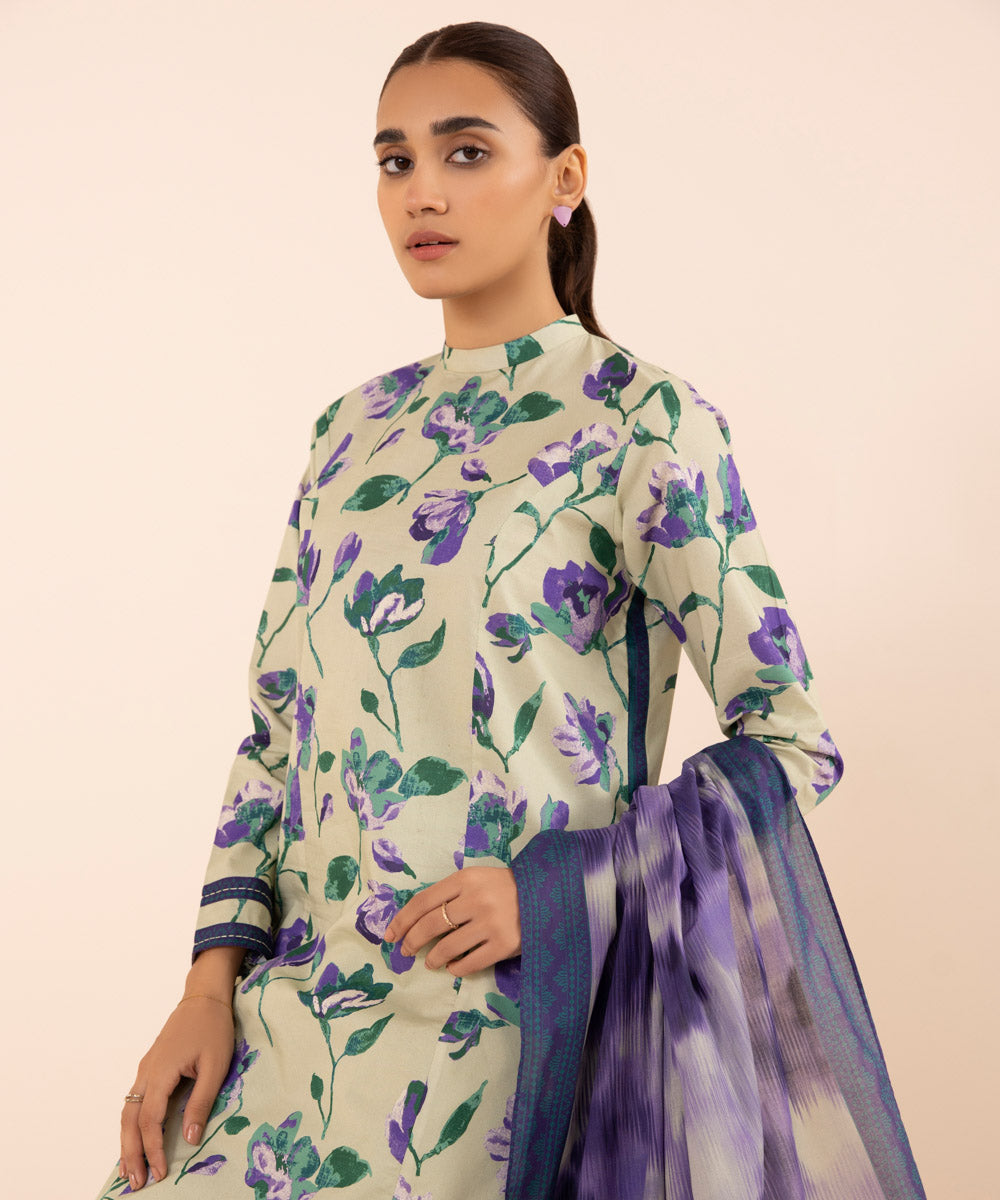 2 PIECE - PRINTED LAWN SUIT