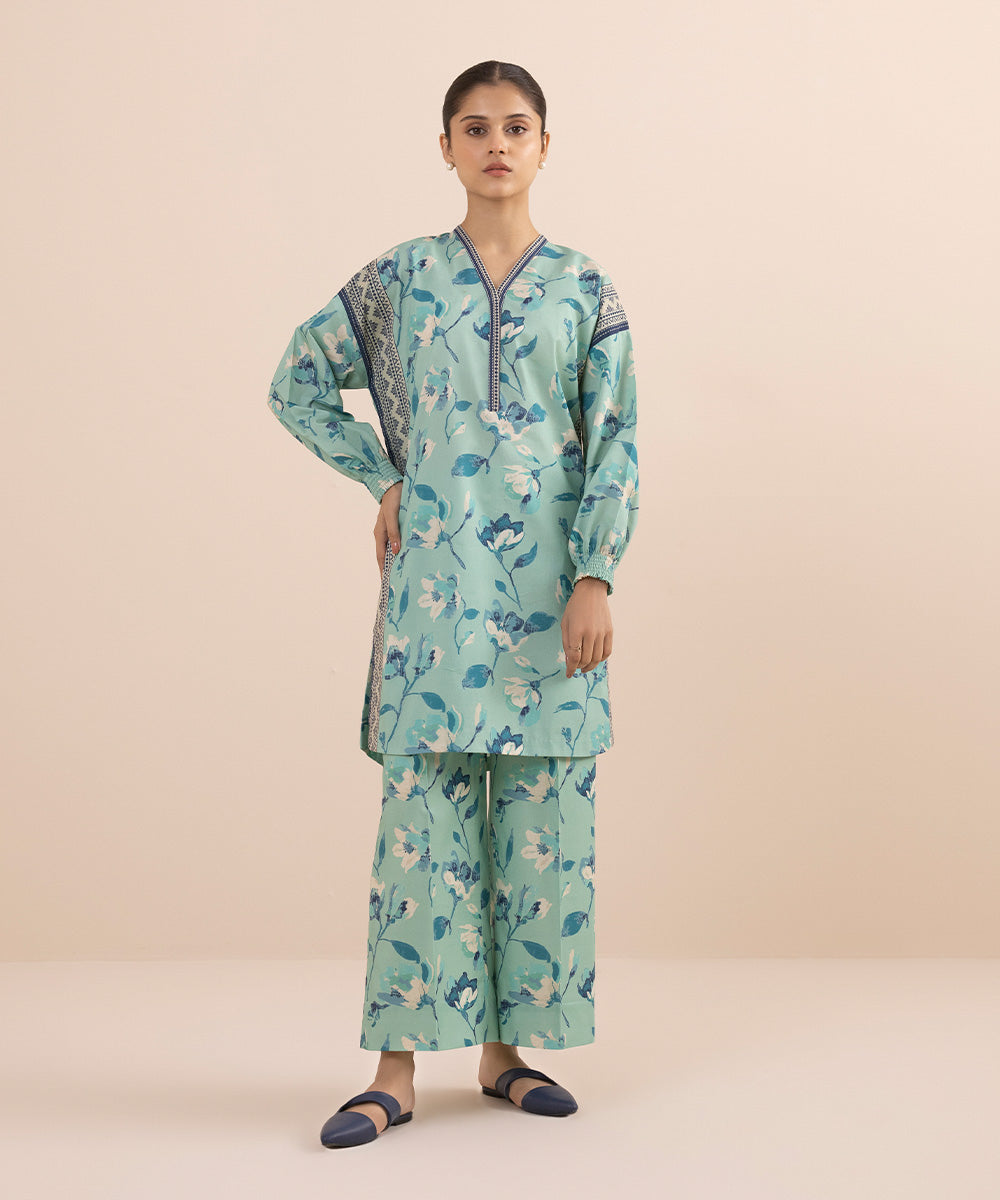 2 PIECE - PRINTED LAWN SUIT