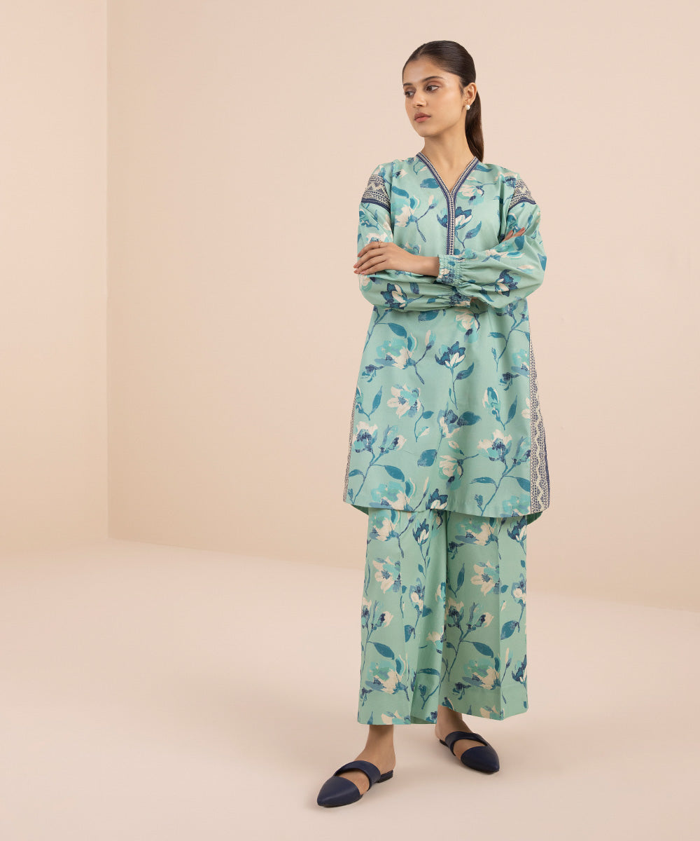 2 PIECE - PRINTED LAWN SUIT