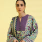 PRINTED LAWN SUIT - Mauve