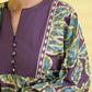 PRINTED LAWN SUIT - Mauve