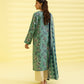 PRINTED LAWN SUIT - Laurel and Teal Blue