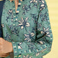 PRINTED LAWN SUIT - Laurel and Teal Blue