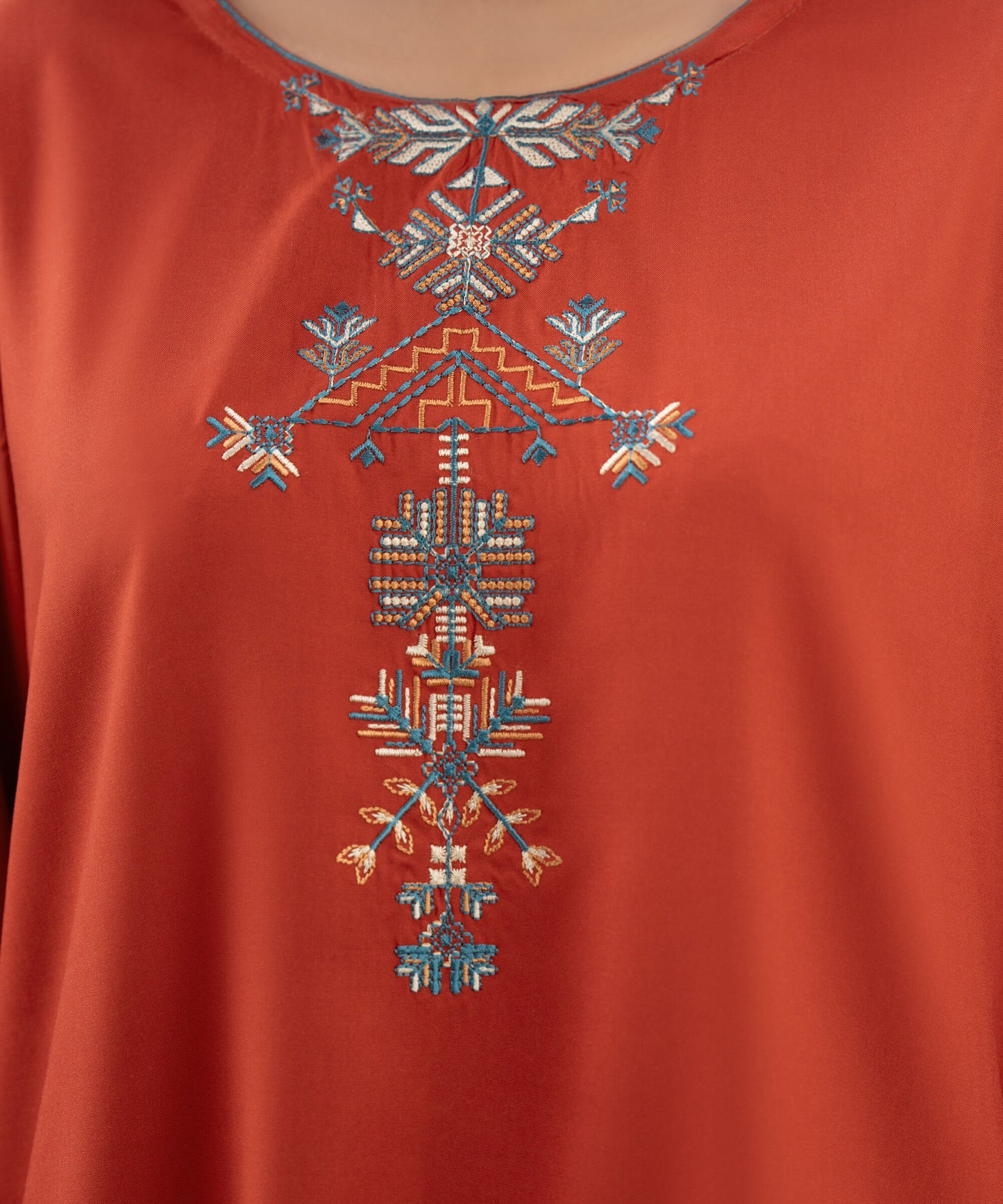 Embroidered Khaddar Shirt