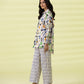 PRINTED LAWN SUIT - Off White