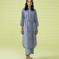 PRINTED LAWN SUIT - Lilac