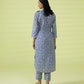 PRINTED LAWN SUIT - Lilac