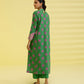PRINTED LAWN SUIT - Green