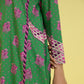 PRINTED LAWN SUIT - Green