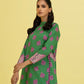 PRINTED LAWN SUIT - Green