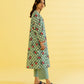 PRINTED LAWN SUIT - Blue
