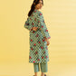 PRINTED LAWN SUIT - Blue