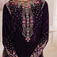 EMBROIDERED VELVET UF-748
