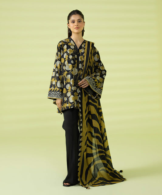 3 PIECE - PRINTED LAWN SUIT