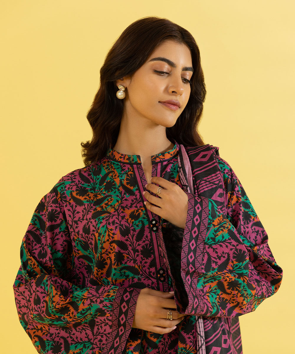 3 PIECE - PRINTED LAWN SUIT