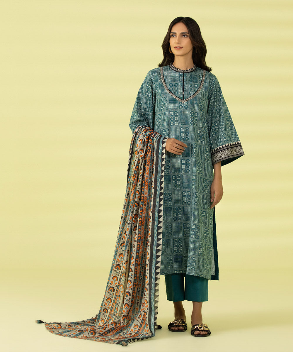 3 PIECE - PRINTED LAWN SUIT
