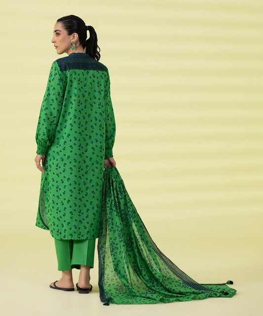 3 PIECE - PRINTED LAWN SUIT