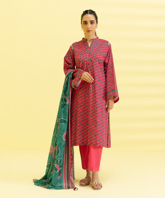 3 PIECE - PRINTED LAWN SUIT
