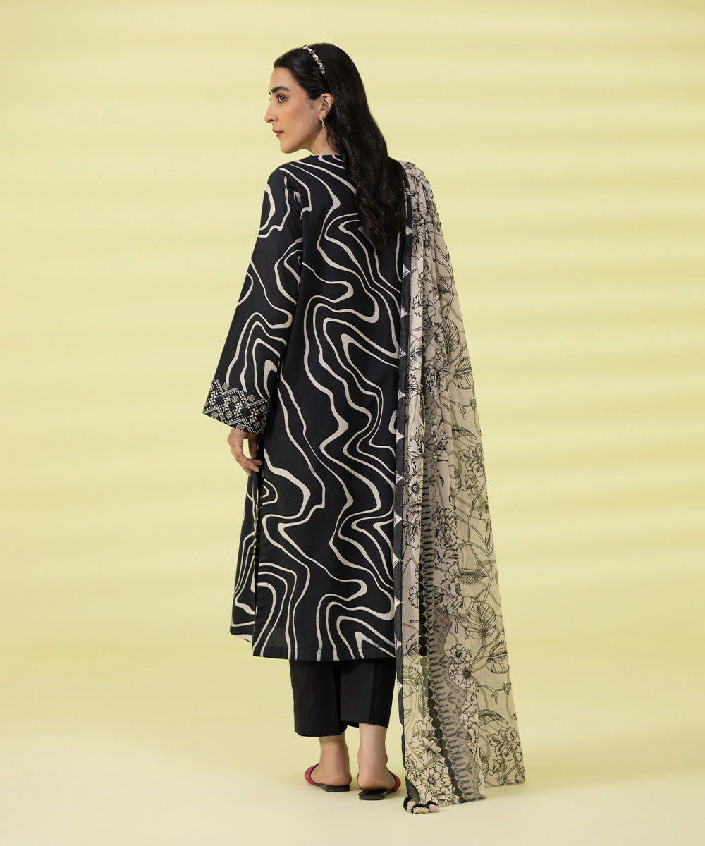 3 PIECE - PRINTED LAWN SUIT