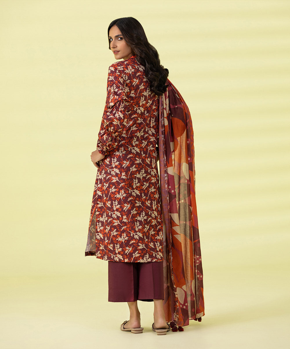 3 PIECE - PRINTED LAWN SUIT