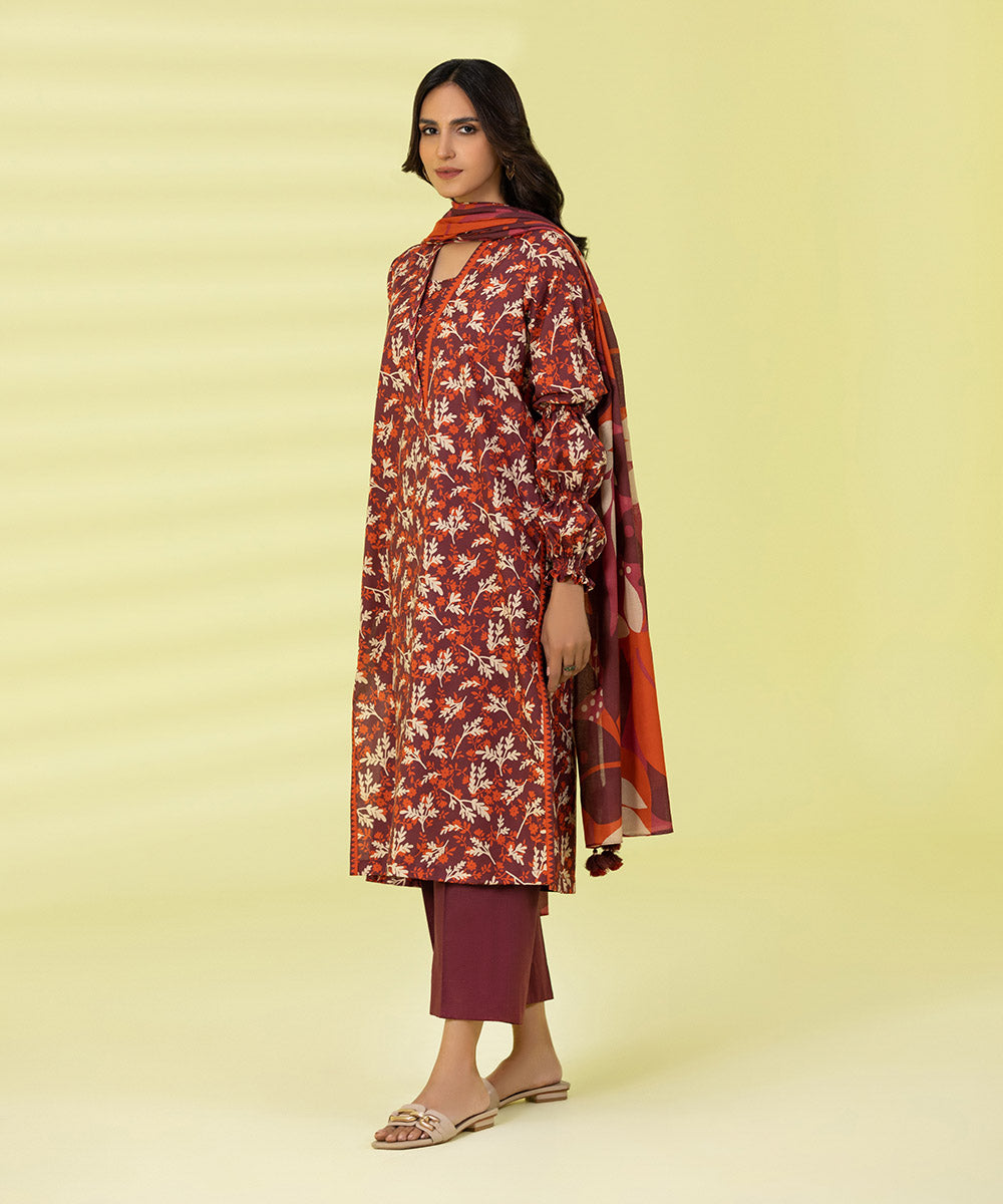 3 PIECE - PRINTED LAWN SUIT