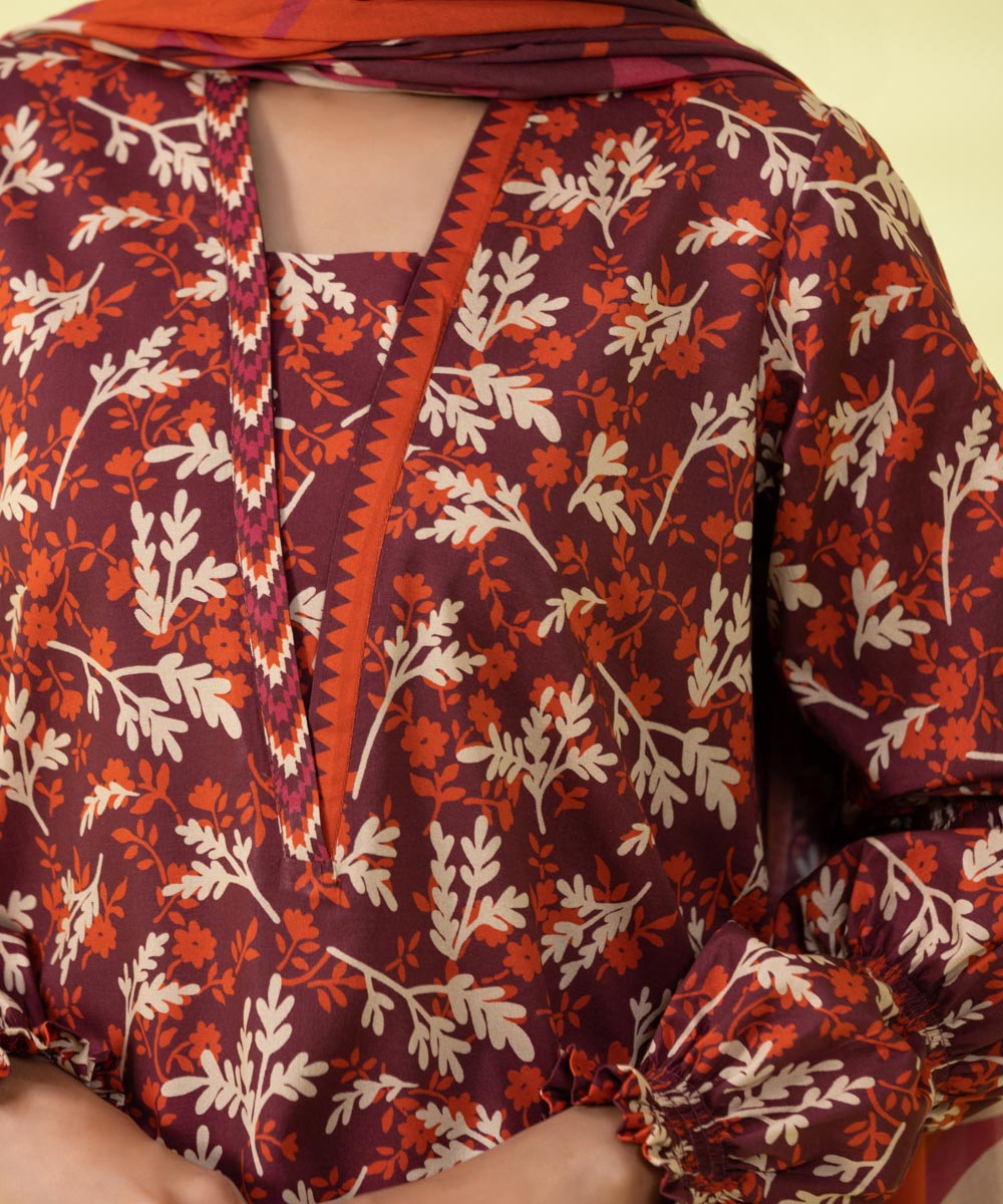 3 PIECE - PRINTED LAWN SUIT