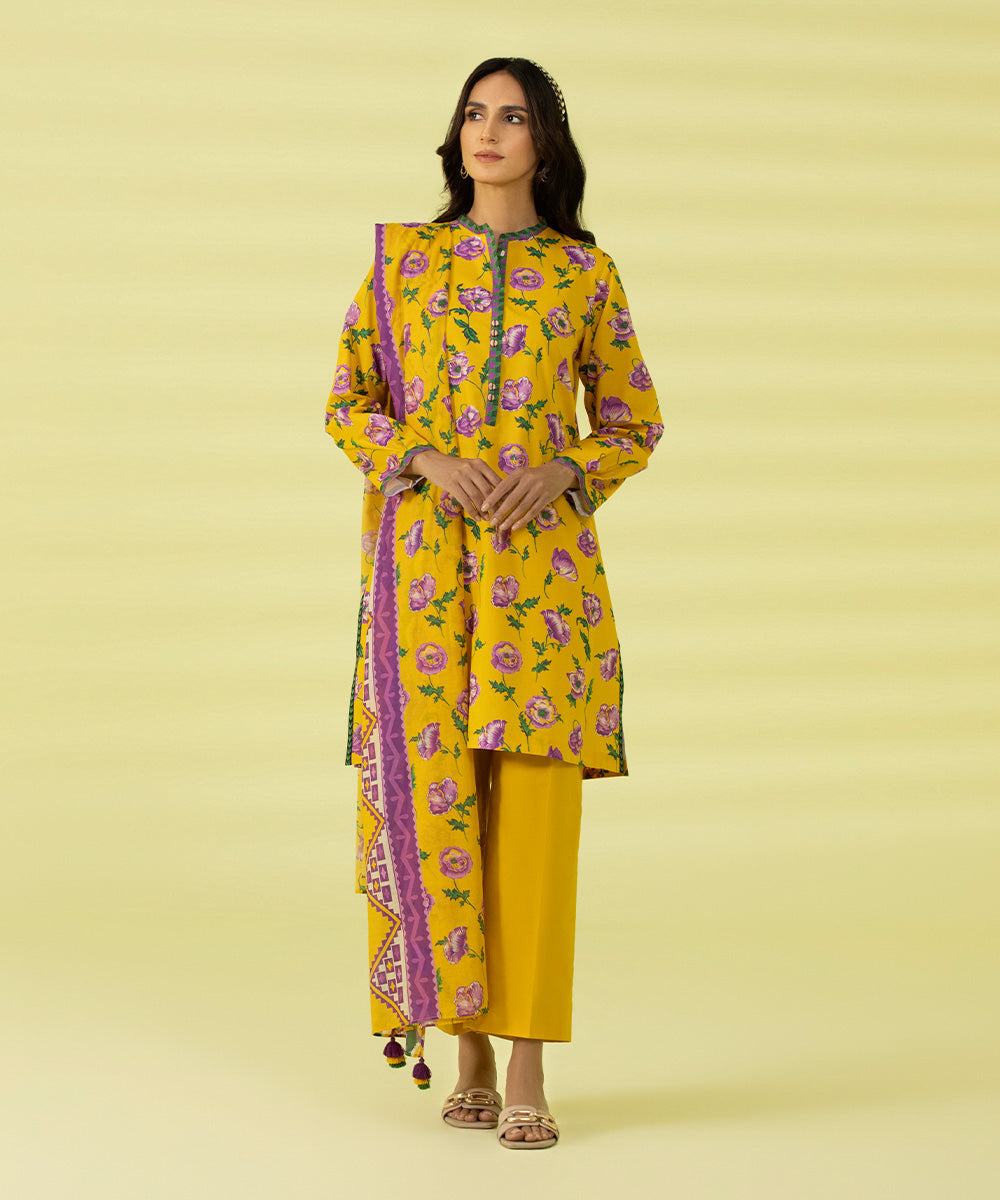 3 PIECE - PRINTED LAWN SUIT