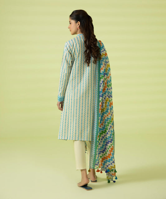 3 PIECE - PRINTED LAWN SUIT