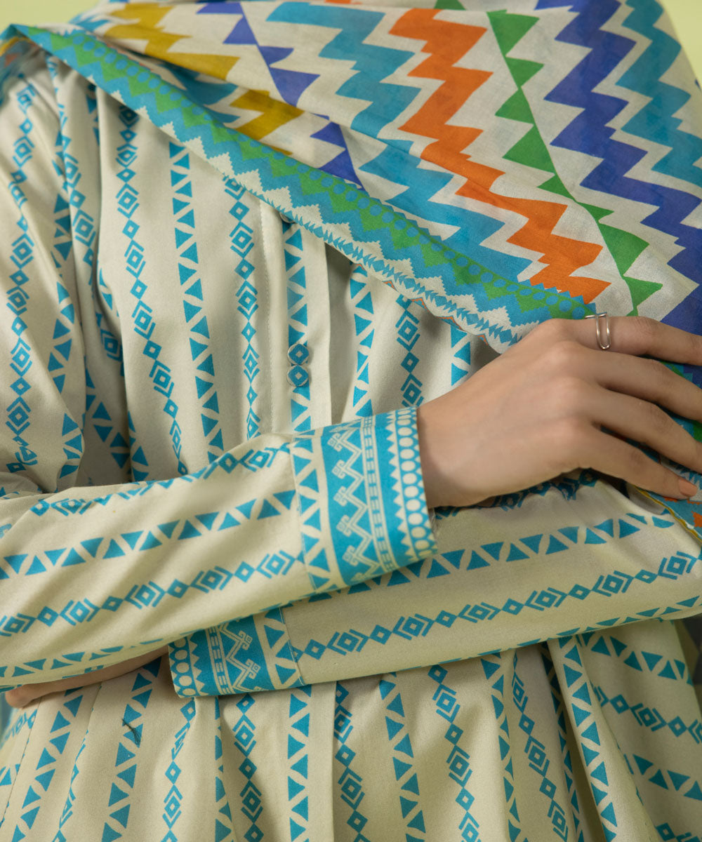 3 PIECE - PRINTED LAWN SUIT