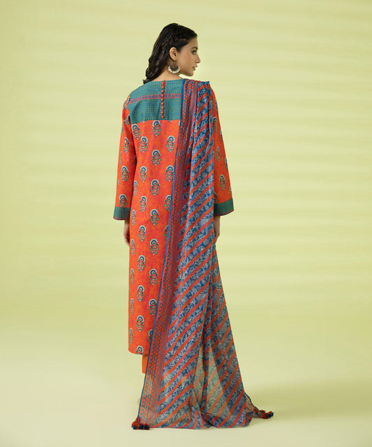 3 PIECE - PRINTED LAWN SUIT