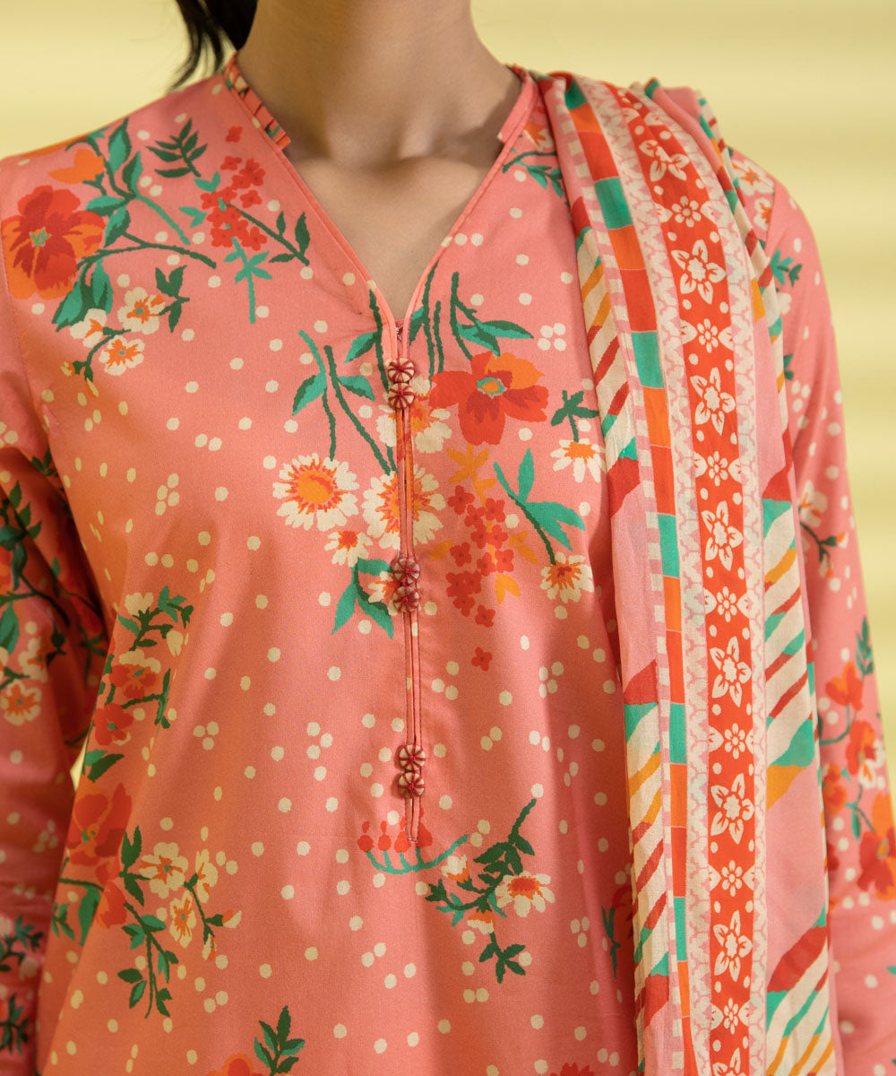 3 PIECE - PRINTED LAWN SUIT