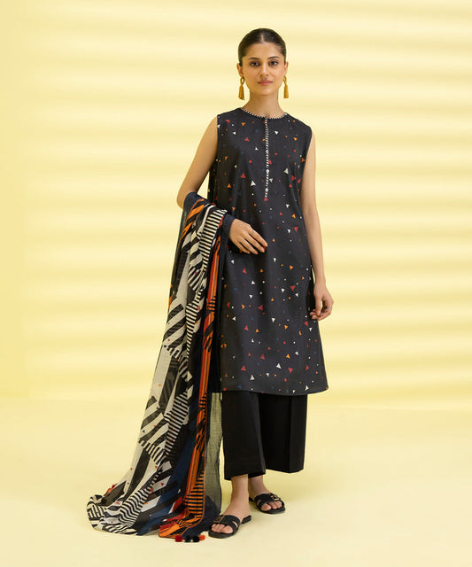 3 PIECE - PRINTED LAWN SUIT