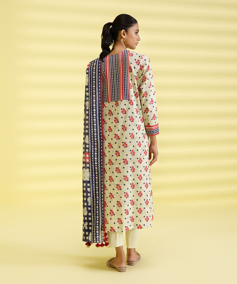 3 PIECE - PRINTED LAWN SUIT