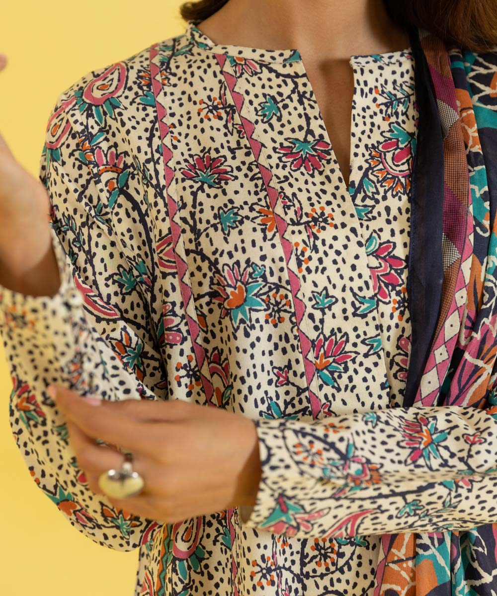 3 PIECE - PRINTED LAWN SUIT