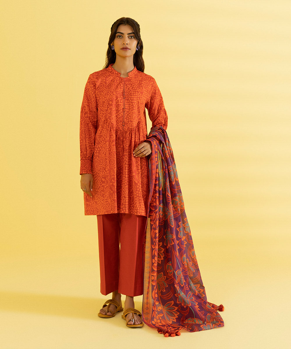 3 PIECE - PRINTED LAWN SUIT